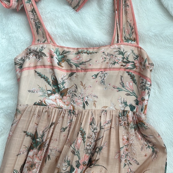 Zimmermann Moonshine Shoulder Tie Midi Dress NWT - Picture 5 of 7